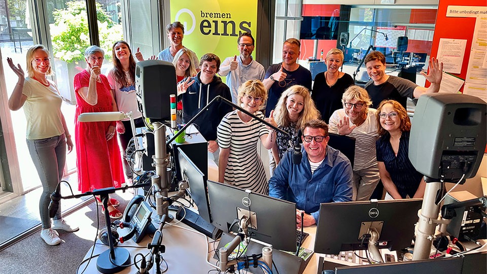 Bremen-Eins-Team im Studio